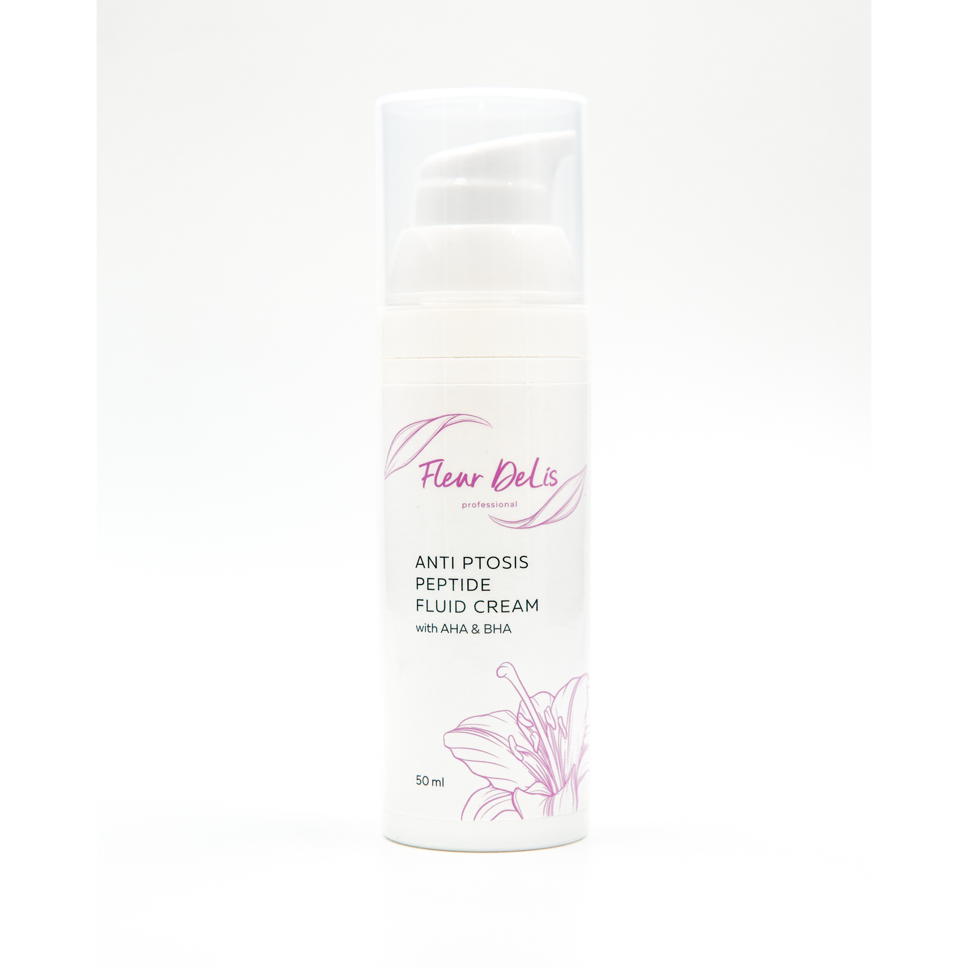 Anti Ptosis Peptide Fluid Cream with AHA and BHA - Лифтинговый крем-флюид для всех типов атоничной кожи лица, шеи и декольте